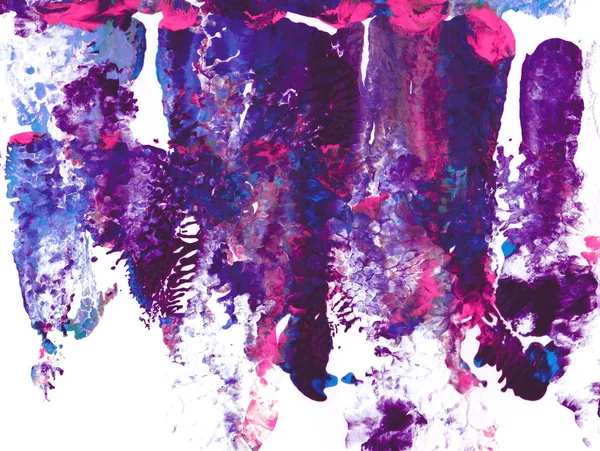 Pintura acrílica púrpura y rosa en manchas abstractas —  Fotos de Stock