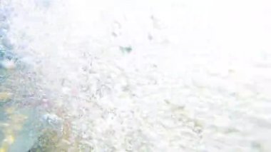 4ksnorkeling erkek drawning köpekbalığı saldırısı, sualtı görünümünden, uhd ateş