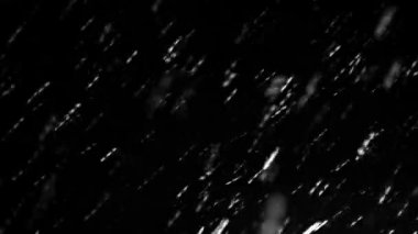 4k Blizzard düşen yağmur ve kar taneleri, mat, geniş açı, uhd gerçek stok video görüntüleri, diğer görüntüleri bindirme Alfa mat ile kullanım