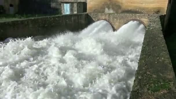 Tuberías Drenaje Aguas Residuales Contaminante Del Medio Ambiente — Vídeo de stock