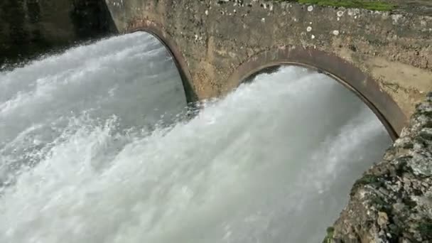 Tuberías Drenaje Aguas Residuales Contaminante Del Medio Ambiente — Vídeo de stock