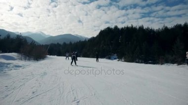 Bansko kayak yamaçta Kayak kişi POV