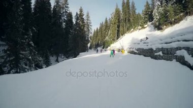 Bansko kayak yamaçta Kayak kişi POV