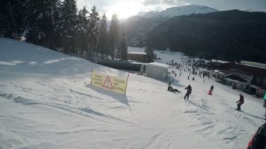 Bansko kayak yamaçta Kayak kişi POV