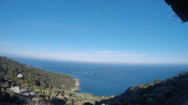 Mount Athos görünümünden deniz