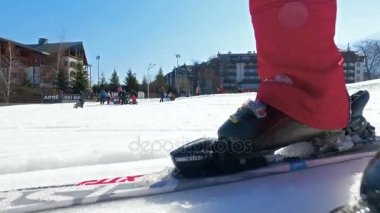 Kayak botları çekimde bacaklarda womans Görünümü Kapat 