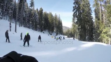 Bansko kayak yamaçta Kayak kişi POV