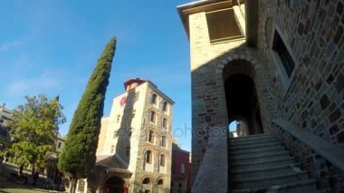 Manastır üzerinde kutsal Mount Athos Yunanistan karmaşık parçası