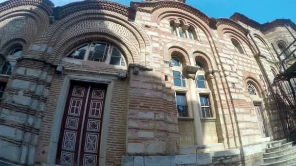 Manastır Kompleksince Üzerinde Kutsal Mount Athos Yunanistan Parçası — Stok video