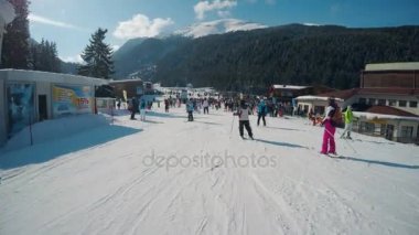 Bansko kayak yamaçta Kayak kişi POV