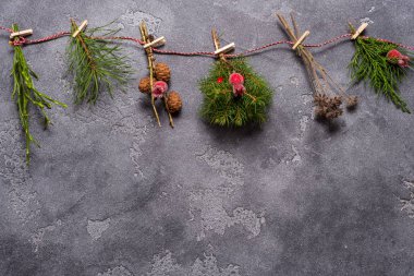 Noel arka plan, gri doku