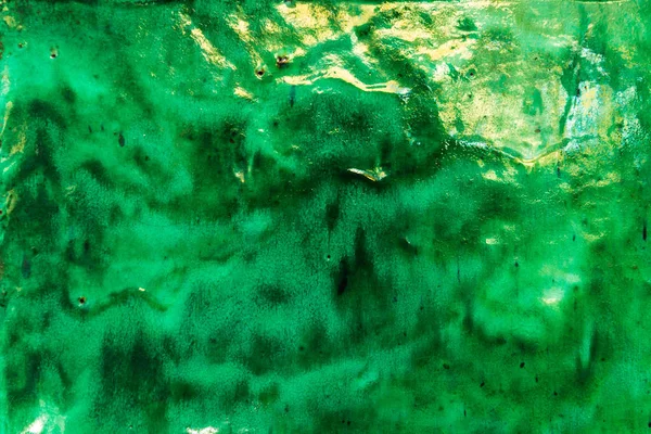 Yeşil emaye seramik doku