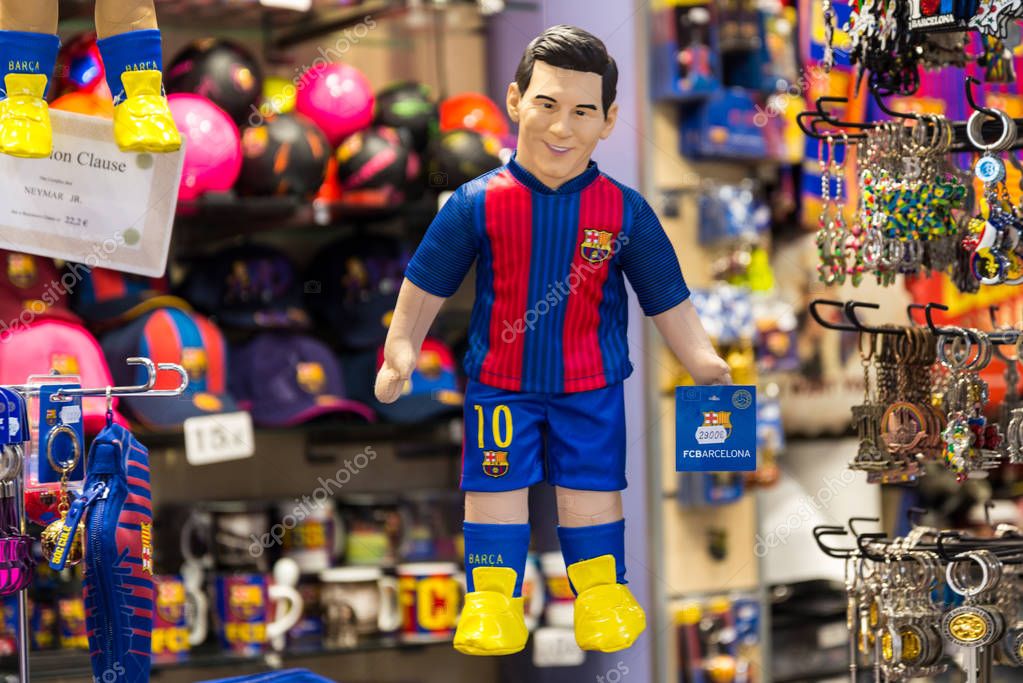 Barcelona, Spain, March 11 2018, Souvenir shop