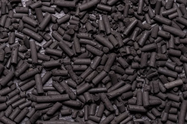 Granulat av filtret kol för akvarium — Stockfoto