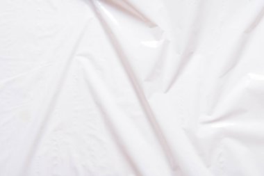 Beyaz plastik politen desenli arkaplan, boşluğu kopyala