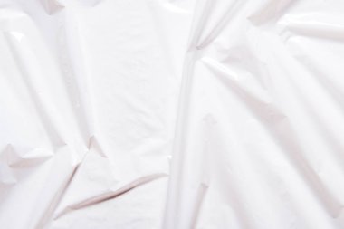 Beyaz plastik politen desenli arkaplan, boşluğu kopyala