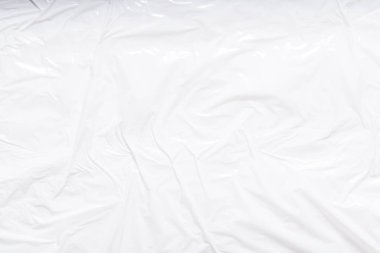 Beyaz plastik politen desenli arkaplan, boşluğu kopyala