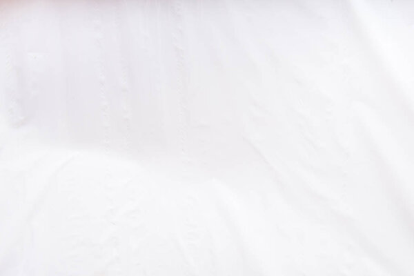 White plastic polythene textured background, copy space