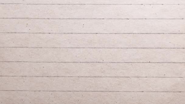 Старый Винтажный Лист Линейки Ноутбука Текстурированный Фон Графика Движения — стоковое видео