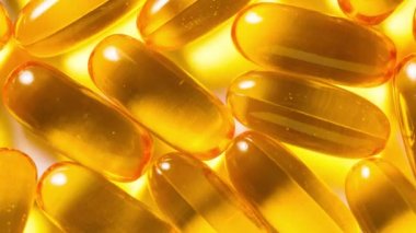 Bir sürü Omega 3 kapsülü, arka plan dokuları