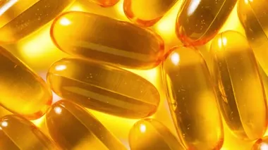 Bir sürü Omega 3 kapsülü, arka plan dokuları