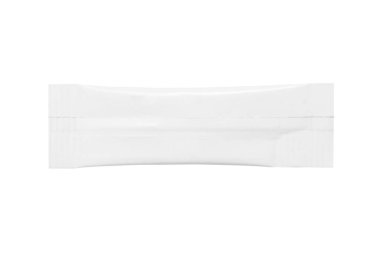 Atıştırmalık, yiyecek, şeker ve baharatlar için tek kullanımlık beyaz ambalaj. Evet.