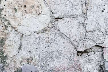 Çatlak ve tozlu eski taş duvar, desenli arka plan