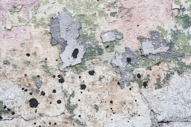 Çatlak ve tozlu eski taş duvar, desenli arka plan