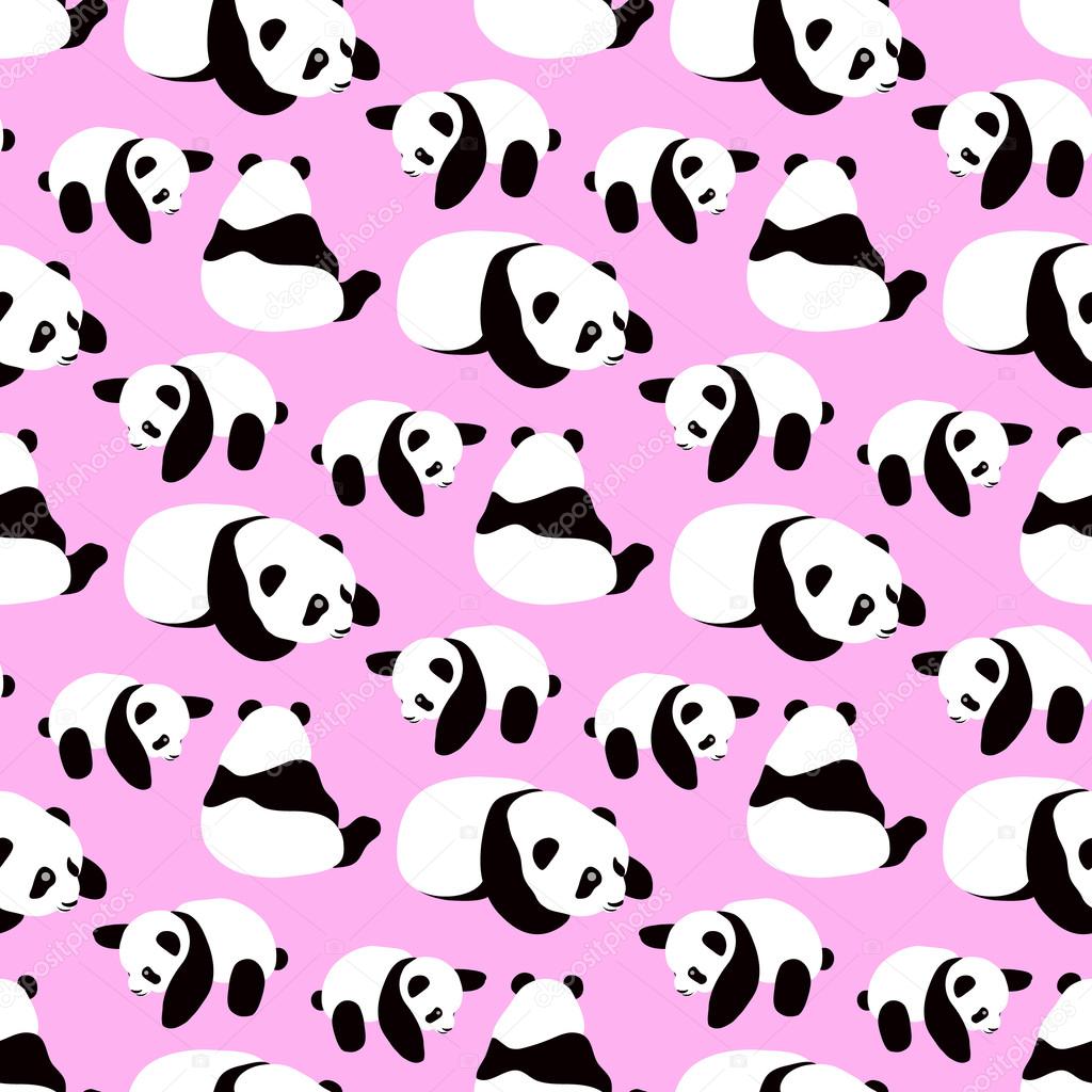 Panda Bear Vector Background Vector Image By C Lilalove Vector Stock