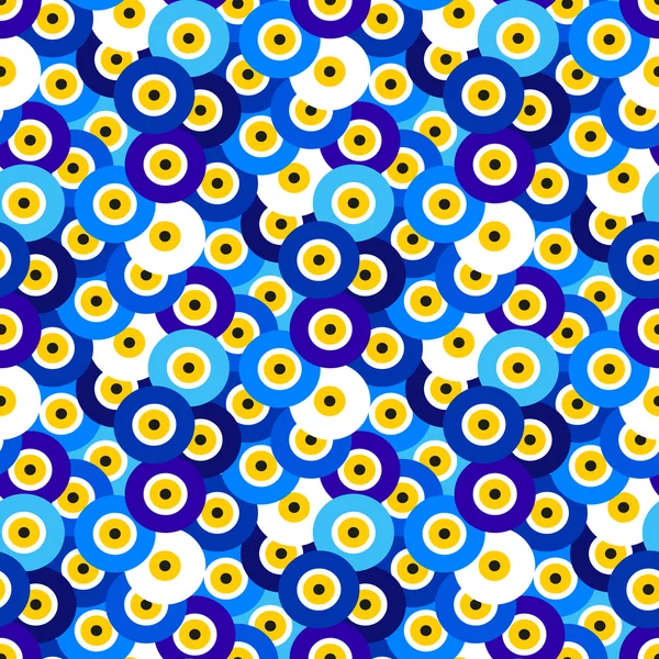 Evil eye vector pattern — Stock Vector