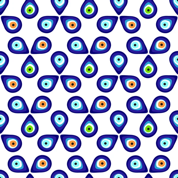 Evil eye seamless pattern. — Stock Vector