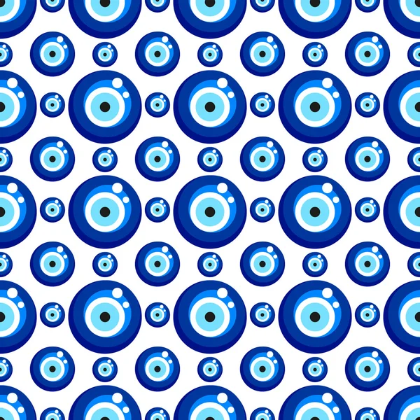 Ojo malvado patrón sin costura. Vector de stock