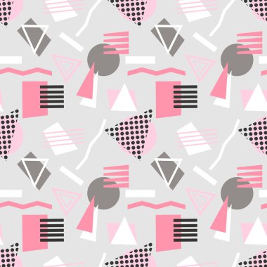 Soyut geometrik şekiller seamless modeli.