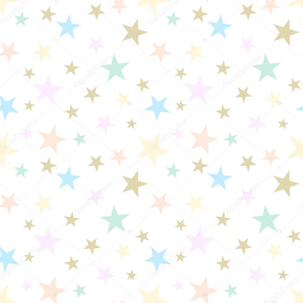 Abstract seamless pattern with stars