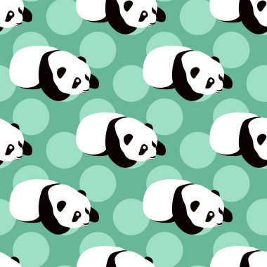 Ayı Panda vektör arka plan