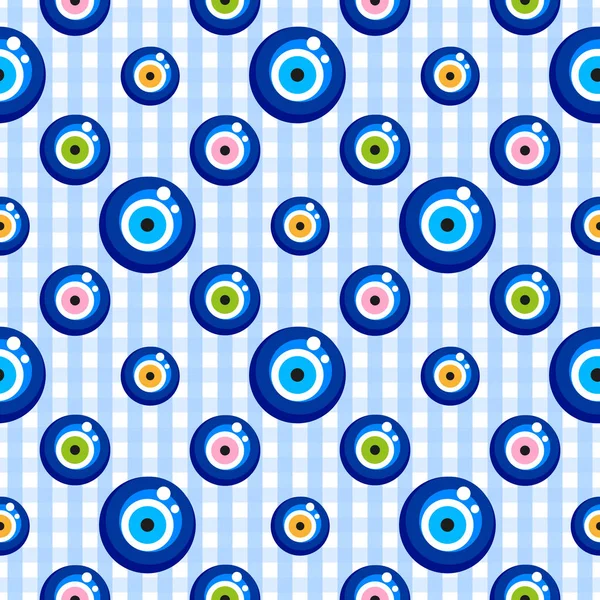 Evil eye seamless pattern. — Stock Vector