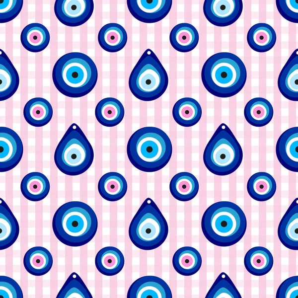 Evil eye seamless pattern. — Stock Vector