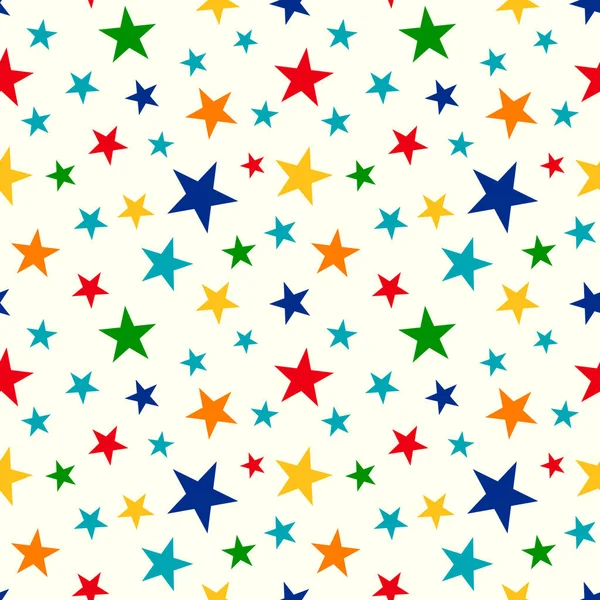 星のシームレスなベクター パターン — ストックベクタ