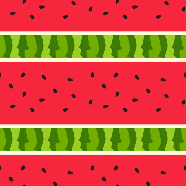 Watermelon seamless background — Stock Vector