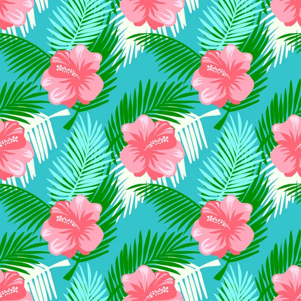 Fond floral tropical — Image vectorielle