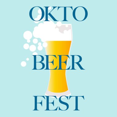 Oktoberfest kutlamaları arka plan ile bira cam tasarım