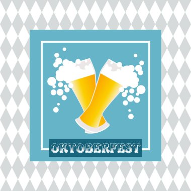 Oktoberfest kutlamaları dokulu arka plan üzerinde tasarım.