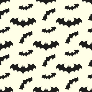 Sopası ile Seamless modeli. Cadılar Bayramı arka plan