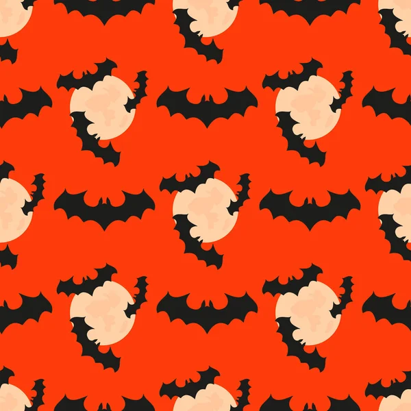 Dikişsiz desen sopasıyla, moon. Cadılar Bayramı arka plan