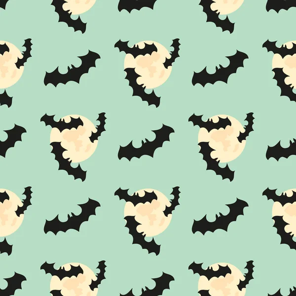 Dikişsiz desen sopasıyla, moon. Cadılar Bayramı arka plan