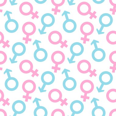 Erkek ve kadın simgesinin seamless modeli