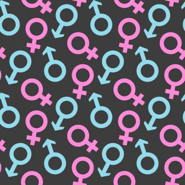 Erkek ve kadın simgesinin seamless modeli