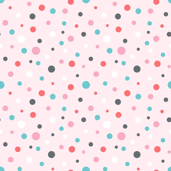 Seamless vector pattern with dots. — Stock Vector