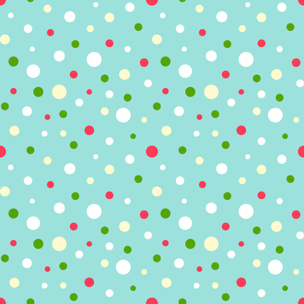 Seamless vector pattern with dots.