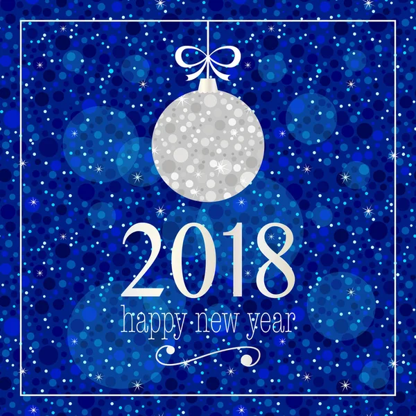 새 해 복 많이 받으세요 2018 카드 — 스톡 벡터